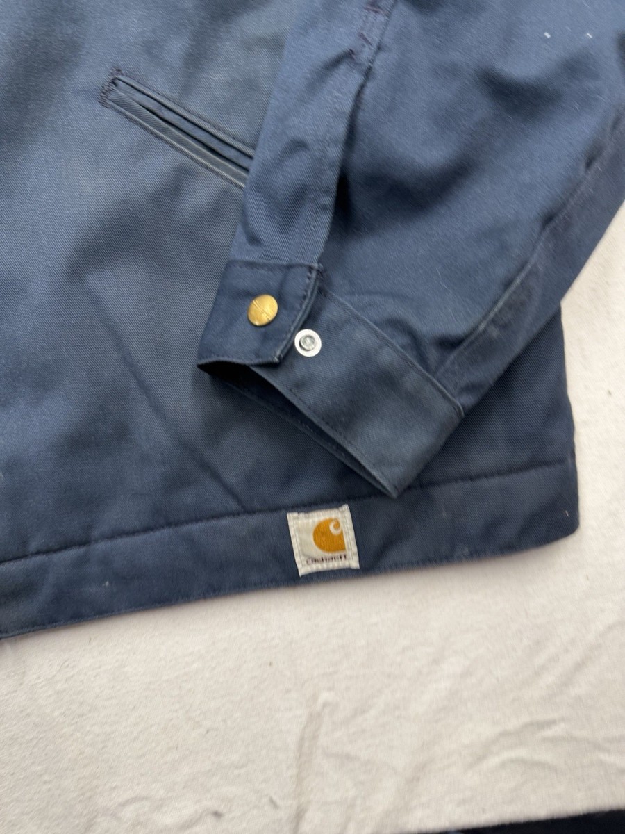 Used Thrashed Carhartt J293 NVY Navy Blue Work Jacket X-Large Tall