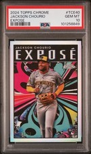 2024 Topps Chrome Jackson Chourio Expose RC SP 01/10 PSA 10 Pop 1! Brewers