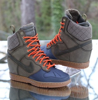 Nike Dunk Sky Hi Sneakerboot 2.0 Women's Size 8 Dark Loden Custom 684954-300