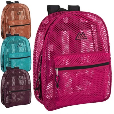 Premium 17-Inch Mesh Backpack   Case Pack 24     (4)    Stylish Colors