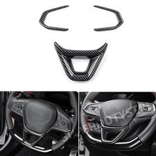 Cubierta de cuadro de volante de carbono en forma de D para Chevrolet Trax Trailblazer