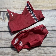 Nuevo Uniforme de Voleibol Playa American Girl Team EE. UU. Traje de Baño Rojo Bikini