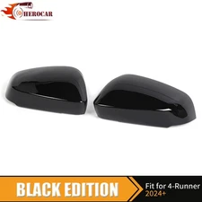 2PCS Gloss Black Rearview Side Door Mirror Covers For 4Runner 2025+ Accessories