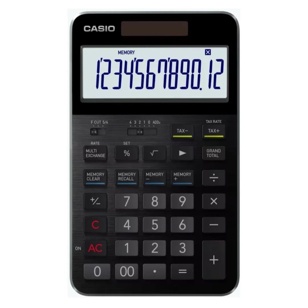 Casio S100X-BU Premium Calculator Aluminum Body Diamond-Cut Finish