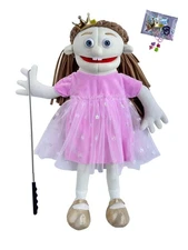 25 Full Body Girl Ventriloquist Puppet - Realistic Hand Puppet for Kids