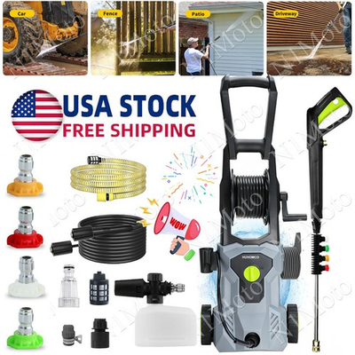 #ad 5000 PSI Electric Pressure Washer High Pressure Washer Portable Powered Washer $103.99