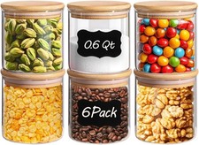 Oat, Pasta, Coffee bean, Tea, Round Kitchen Canister for Sugar, Stackable S