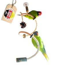 Kletterseil f&uuml;r V&ouml;gel Wellensittich Kletterspirale Vogelspielzeug K&auml;figzubeh&ouml;r