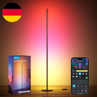 Govee Rgbic LED Stehlampe Wohnzimmer, Wifi Stehlampe 1000Lm Dimmbar Schwarz