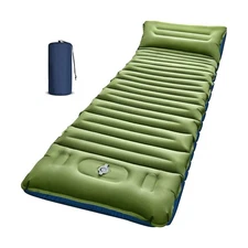 Camping Sleeping Pad, Thick 5 Inch Camping Mat with Pillow Built-in... Fast Ship