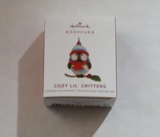 2019 Hallmark COZY LIL' CRITTERS Mini BIRD Miniature Ornament #1 First Series