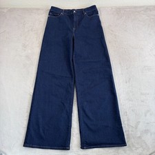 Frame Le Slim Palazzo Long Jeans in Blue Women 32 Wide Leg 5 Pocket 288