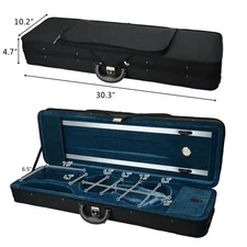 New 4/4 Size Student Music Fashionable Violin Case Black Color