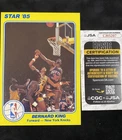 1985 NBA COURT KINGS AUTOGRAPHED BERNARD KING STAR JUMBO 5X7 CARD -NY KNICKS