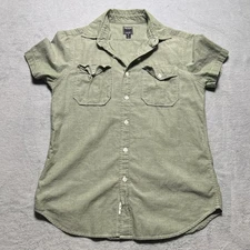 Todd Snyder Button Up Short Sleeve Mens Small Classic Favorite Traveler Green