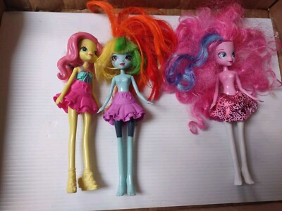 My Little Pony Equestria Girls Dolls Indigo Zap Sunset Shimmer Fluttershy x3 Set