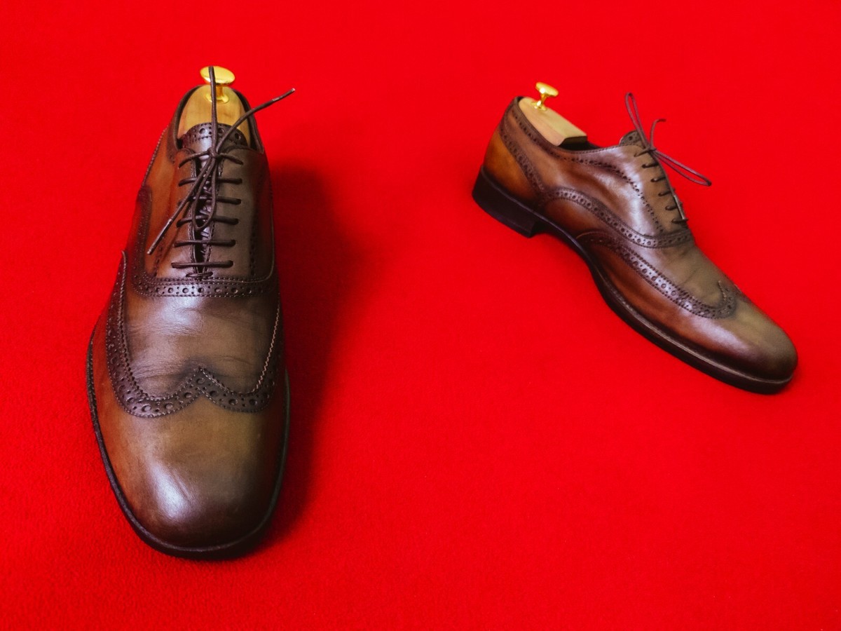 ERMENEGILDO ZEGNA Men Brown Leather Brogues US 11 / EU 45  display picture 2