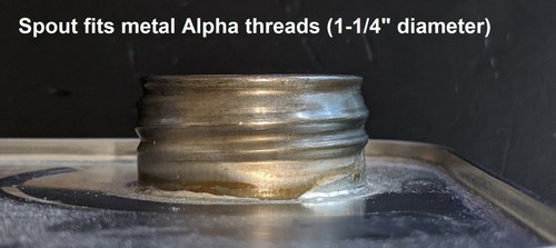 SPILL-NO-MORE® Original Solvent Can Spout (fits 1-1/4" opening) - Picture 4 of 5