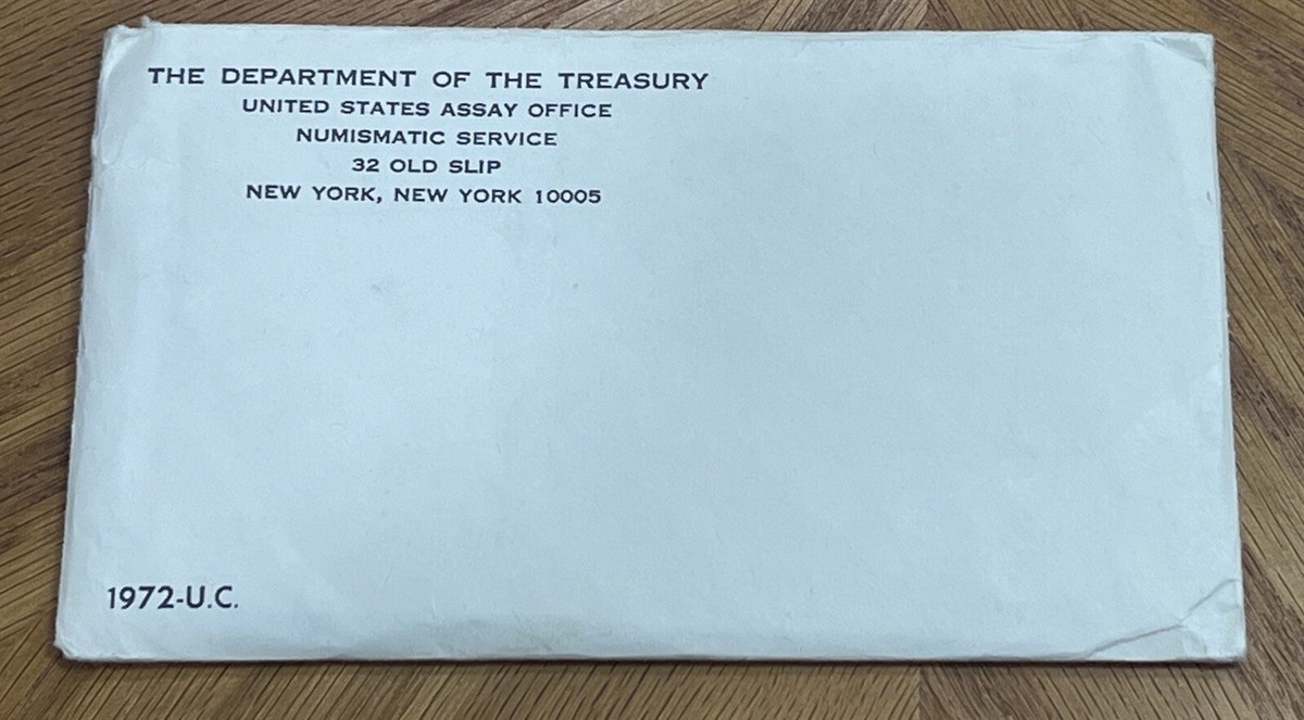 1972 UNITED STATES MINT SET - NO WRITING ON THE PACKAGE | eBay