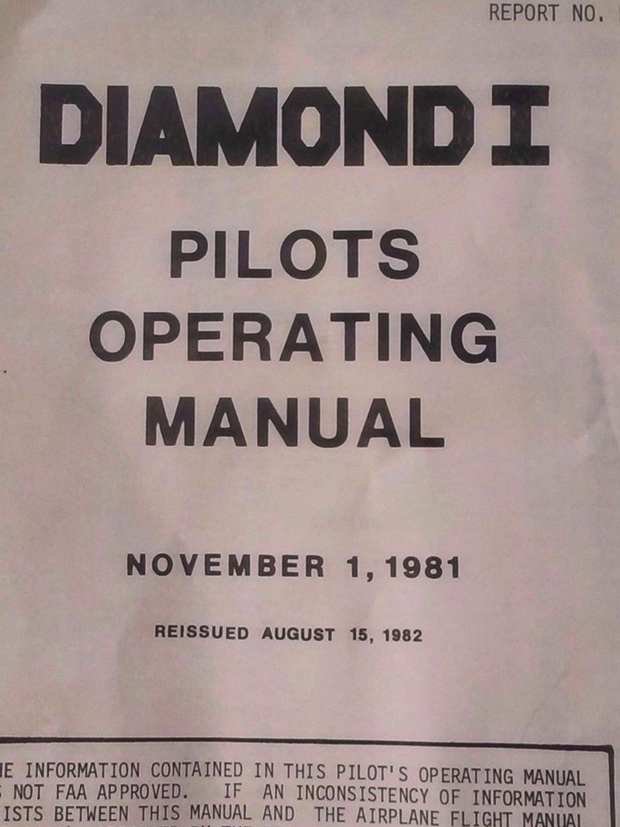 Mitsubishi MU-300, Diamond 1 Pilots Operating Manual | eBay