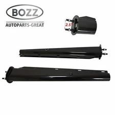 2-1/2'' BOLT PATTERN STEEL MUD FLAP HANGER 30'' SPRING LOADED TRUCK BLACK PAIR