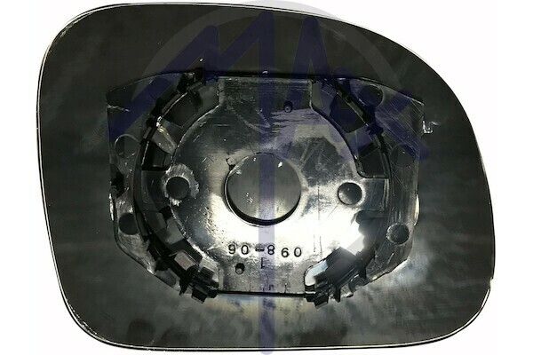 VETRO SPECCHIO RETROVISORE FIAT PANDA DAL 2009 AL 2012 SINISTRO CON PIASTRA