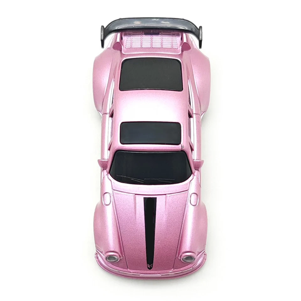 1/64 RC Drift Car Race Car Remote Control Drift Car 4WD Mini Toy w/ Lights Pink - Image 2 of 4