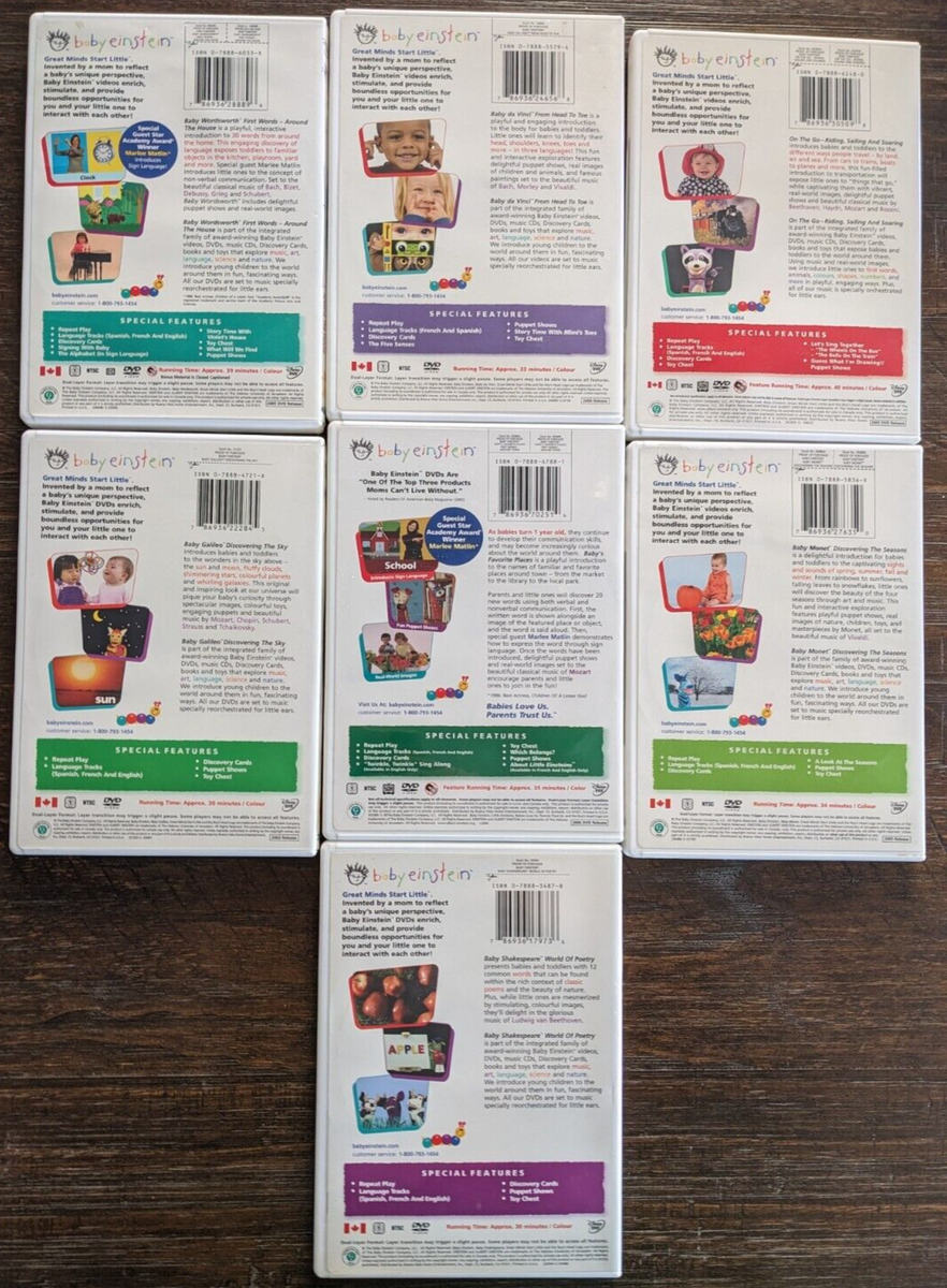 Baby Einstein DVD Set of 7 | eBay
