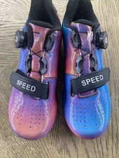 SPEED Color Changing Men's Lock In Cycling Shoes Sz 37 US 6.5