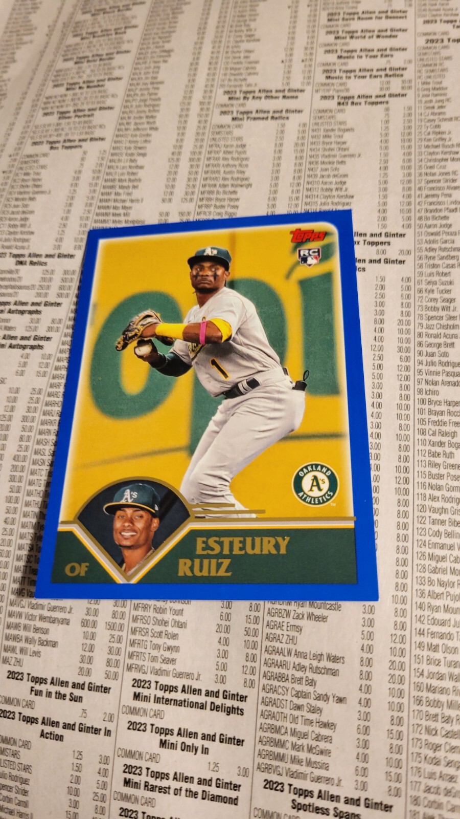 2023 Topps Archives Baseball Esteury Ruiz Rc #221