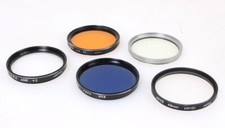 49mm Filters, Set of 5 - G5, UV-15, +2, 80B, UV (O)