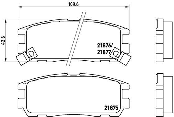P 59 021 Brembo BremsbeläGe Kit, Scheibenbremse FüR Great Wall, Haval, Holden, I-image
