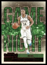 2020-21 Panini Contenders #12 Giannis Antetokounmpo Game Night Ticket Red