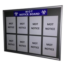 MOT Notice Board Mot Document And Notice Holder Snapframe SMS0093