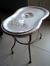 BIDET ANCIEN EN EMAIL DECORE