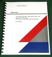 Tektronix TDS 500D, 600C, 700D Technical Ref Manual: Comb Bound & Plastic Covers