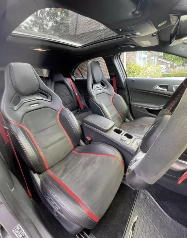 MERCEDES BENZ CLA45 A45 AMG RECARO SEATS MEMORY LEATHER ALCANTARA