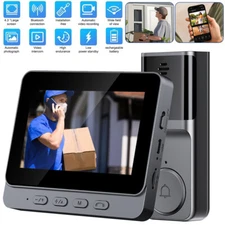 Doorbell Video Camera 2.4G WiFi Wireless Door Bell Alarm Home Security Intercom