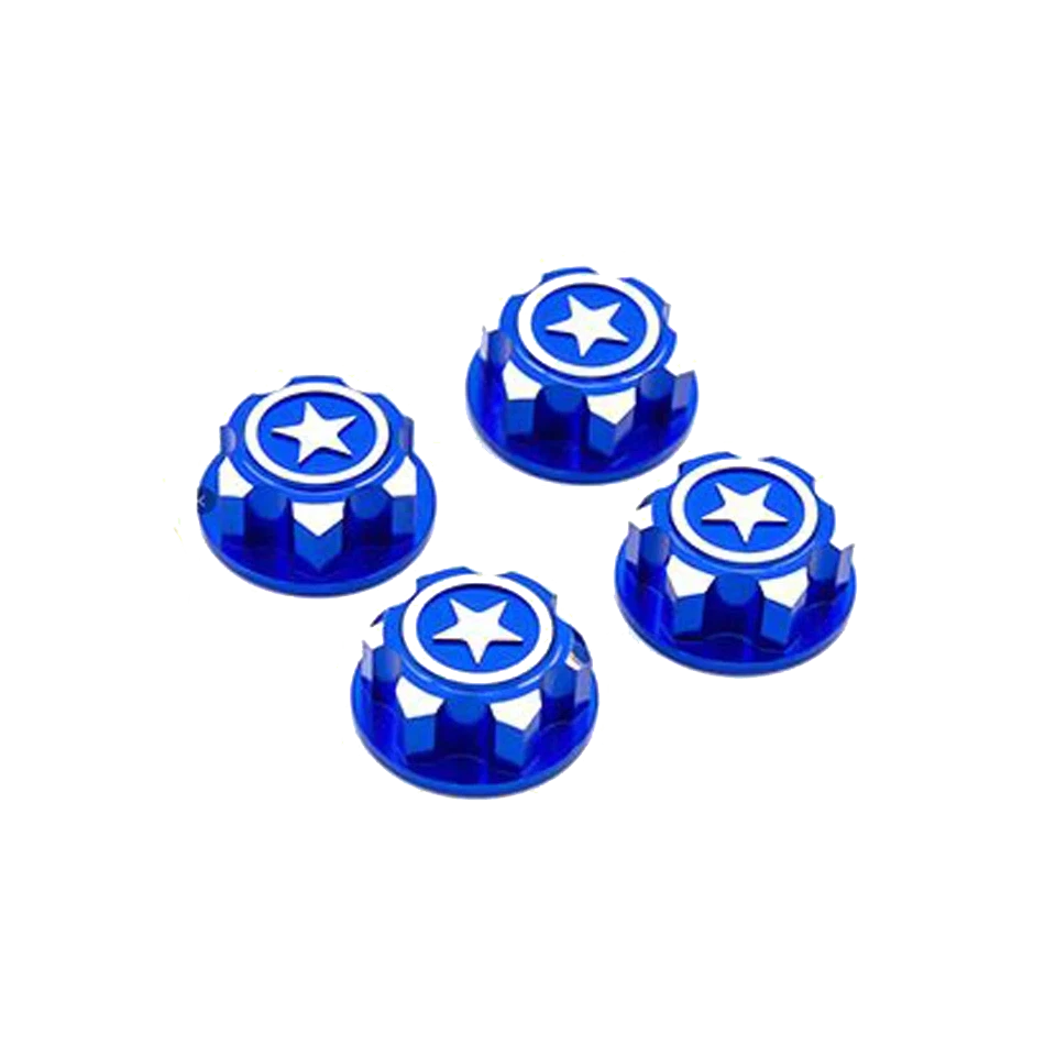 RC Hop Ups CNC Aluminum Serrated 17mm Hex Wheel Nuts (4) for X-Maxx - Image 3 of 4