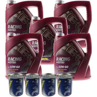 20L Motoröl MANNOL Racing+Ester 10W-60 4x MANNOL Motor Doctor ADDITIV