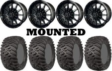 Kit 4 Itp Terracross Rt Xd Tires 26x9-1426x11-14 On Frontline 762 Machined Pol