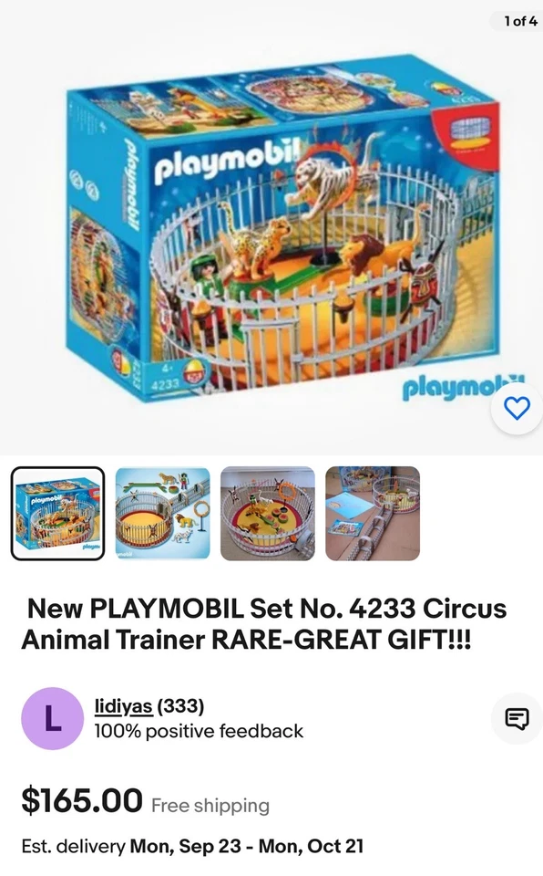 Playmobil 4230 Circus Big Top Tent Set Great Condition AND TRAINING CAGE. COMPLE - Image 2 of 4