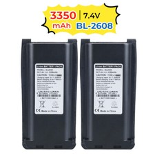 2PC 3350mAh BL2608 Li-ion Battery with Type-C USB charing for Hytera TC 800M