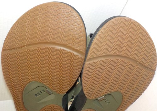 REEF FANNING BAJA Men's Sandal BOTTLE OPENER sz 12 OLIVE GUM (NWT***L@@K) - Picture 15 of 16