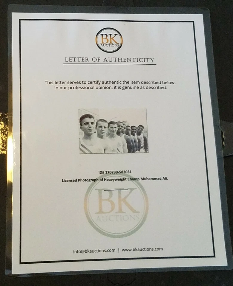 Framed Licensed 8" X 12" Photograph Of Heavyweight Champ Muhammad Ali With COA! - Image 2 of 4