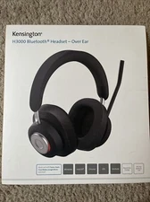Kensington H3000 Bluetooth Over-Ear Headset, Black Normal, Brand New