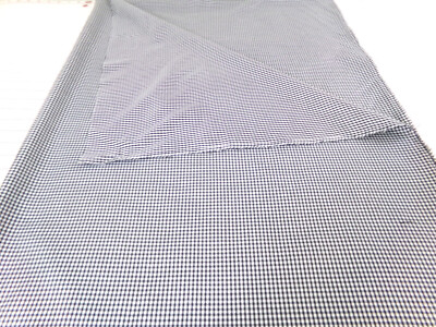 Black and White Check Fabric BLEND. 36x44. Some Thread Loops. F25-256
