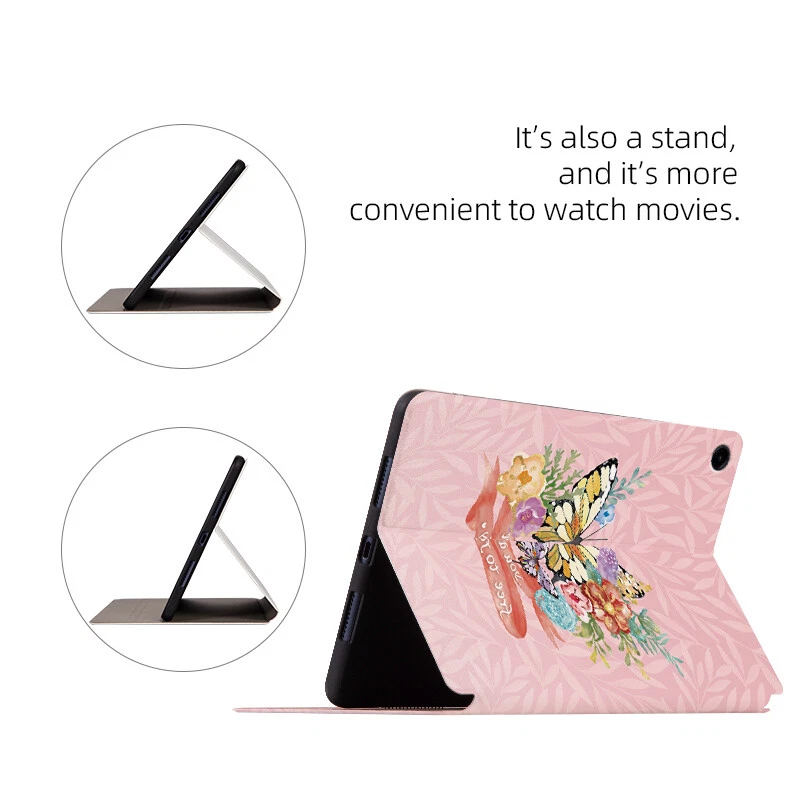 For Samsung Galaxy Tab A9 A9+ S9 Plus FE Case Butterfly Leather Shockproof Cover - Image 3 of 4