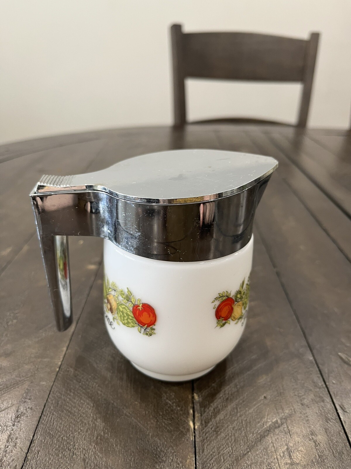 Vintage Corning Ware Gemco Spice of Life Creamer Pitcher Pot A Creme made in USA