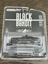 Greenlight BLACK BANDIT 1976 Dodge Coronet POLICE 1:64 Series 18 #27930 • NEW